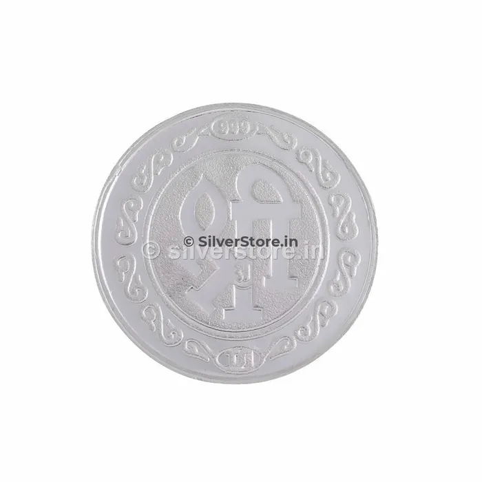 silversrorein Rings Srinathji Silver Coin 999 Fine Silver