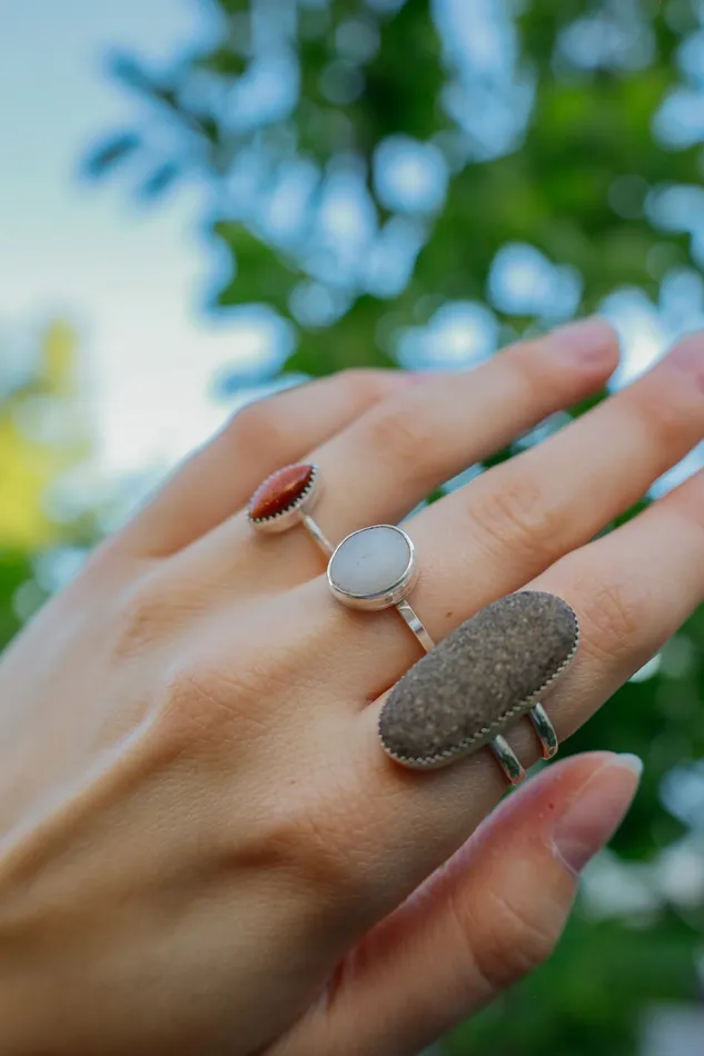 Small N Simple Jewelry Rings Raw Plume Agate Ring Size 65 Small N Simple Jewelry Rings Raw Plume Agate Ring Size 65