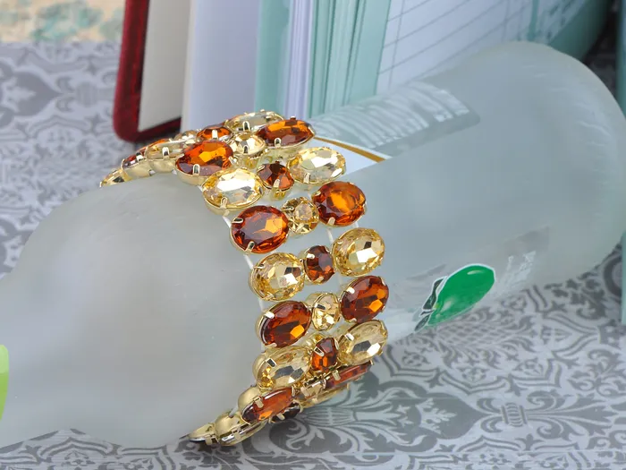 Bracelets Alilang Topaz Gem Stretch Bracelet Bracelets Alilang Topaz Gem Stretch Bracelet