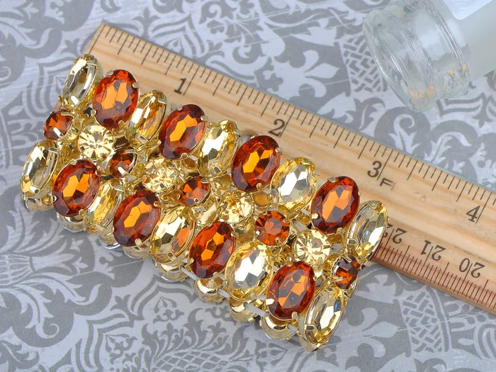 Bracelets Alilang Topaz Gem Stretch Bracelet Bracelets Alilang Topaz Gem Stretch Bracelet