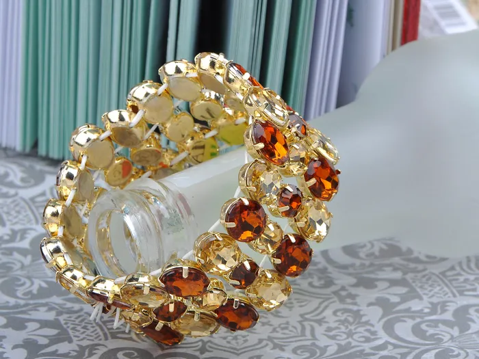 Bracelets Alilang Topaz Gem Stretch Bracelet Bracelets Alilang Topaz Gem Stretch Bracelet