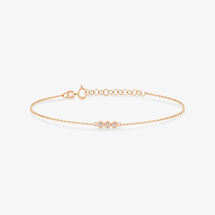 Bracelets Gelin Diamond Diamond Three Stone Bracelet