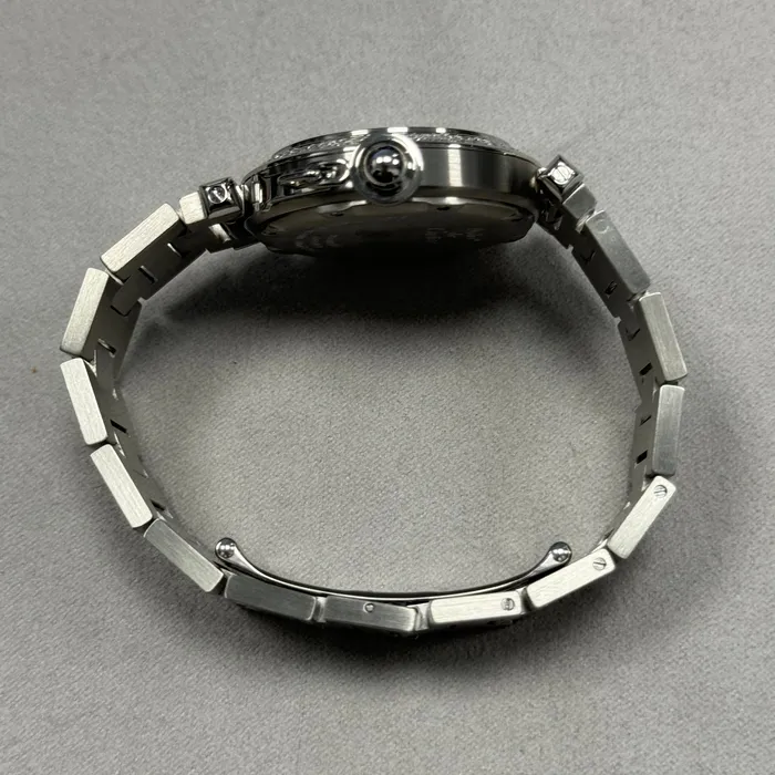Cartier Pasha 35mm Stainless Steel Custom Panther Dial Ref 2324 Happy Jewelers Bracelets Cartier Pasha 35mm Stainless Steel Custom Panther Dial Ref 2324 Happy Jewelers Bracelets