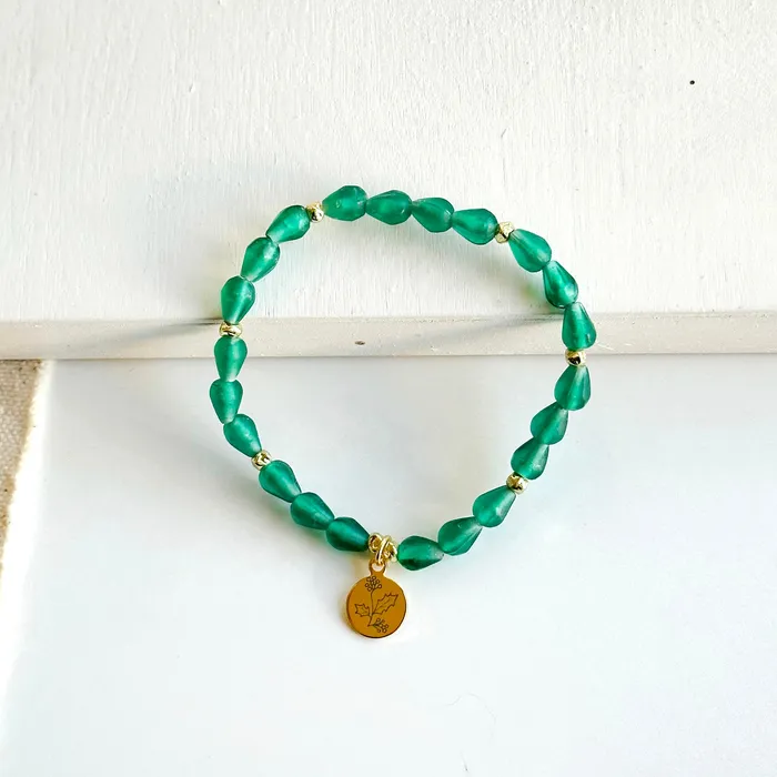 December Birth Flower Bracelet WorldFinds Bracelets