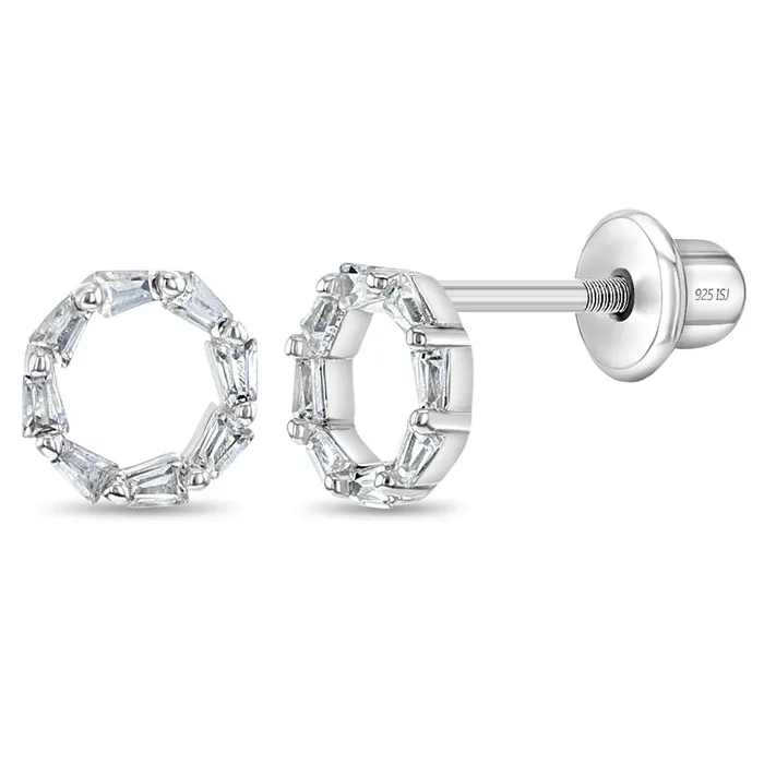 Earrings Kids Screw Back Earrings Gleaming CZ Round Kids Childrens Girls Earrings Screw Back Sterling Silver Earrings Kids Screw Back Earrings Gleaming CZ Round Kids Childrens Girls Earrings Screw Back Sterling Silver