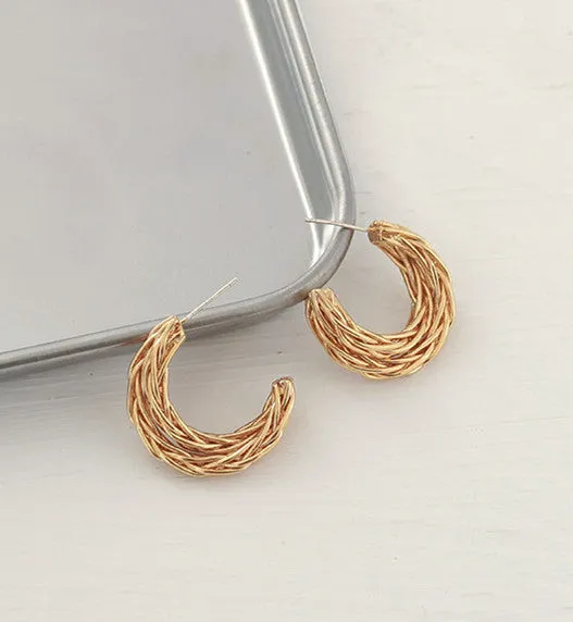 Earrings Refined by AnnaKaci Bird Nest CShape Earrings