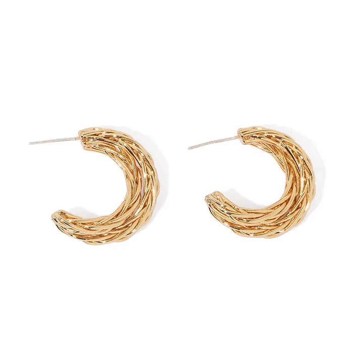 Earrings Refined by AnnaKaci Bird Nest CShape Earrings