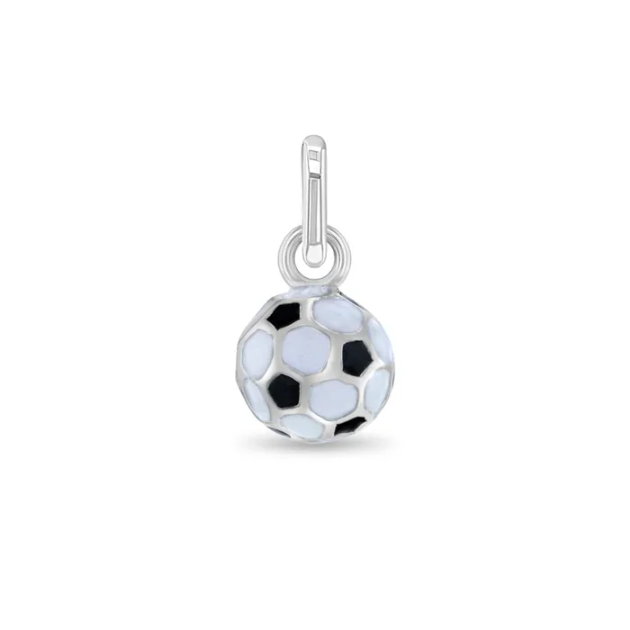 Enamel Soccer Ball Kids Childrens Girls for Charm Bracelet Sterling Silver PPLRHIDDENPRODUCT Bracelets