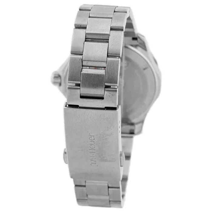 Happy Jewelers Bracelets Tag Heuer Mens Aquaracer Stainless Steel 39mm Blue Stick Dial Watch Reference WAP1112BA0831