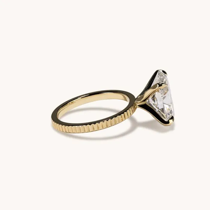 Happy Jewelers Rings 523 Oval Lab Diamond Solitaire Engagement Ring