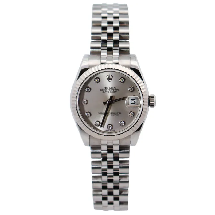 Happy Jewelers Rolex Datejust 31mm Silver Dial Watch Ref 178274 Watches