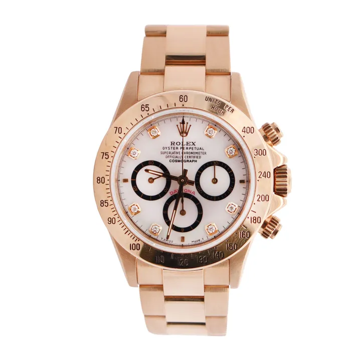 Happy Jewelers Watches Rolex Daytona 40mm MOP Dial Watch Ref 16528