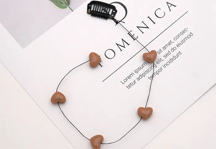 Heart Detail Hair Extension Hair Clip AnnaKaci Necklaces Heart Detail Hair Extension Hair Clip AnnaKaci Necklaces
