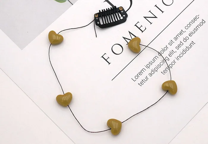 Heart Detail Hair Extension Hair Clip AnnaKaci Necklaces Heart Detail Hair Extension Hair Clip AnnaKaci Necklaces