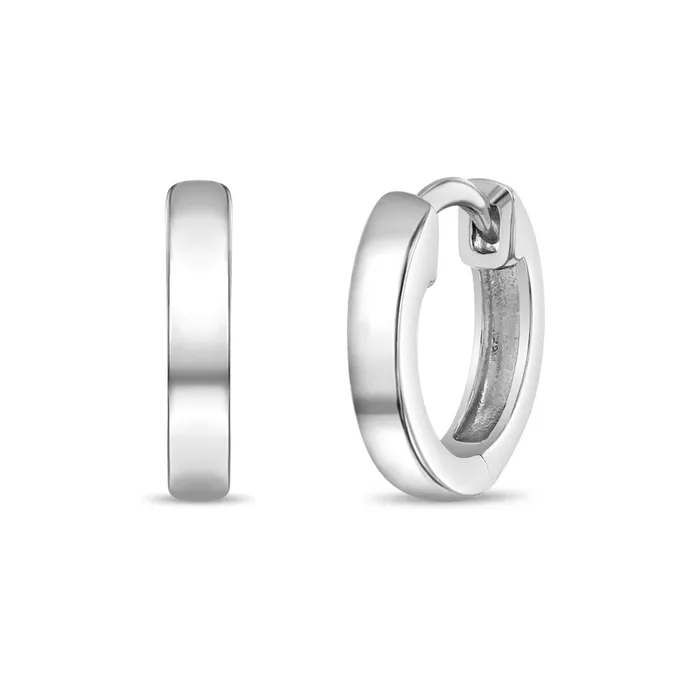 Kids Hoop Earrings Earrings Classic 2mm Polished 711mm Baby Toddler Kids Earrings HoopHuggie Sterling Silver