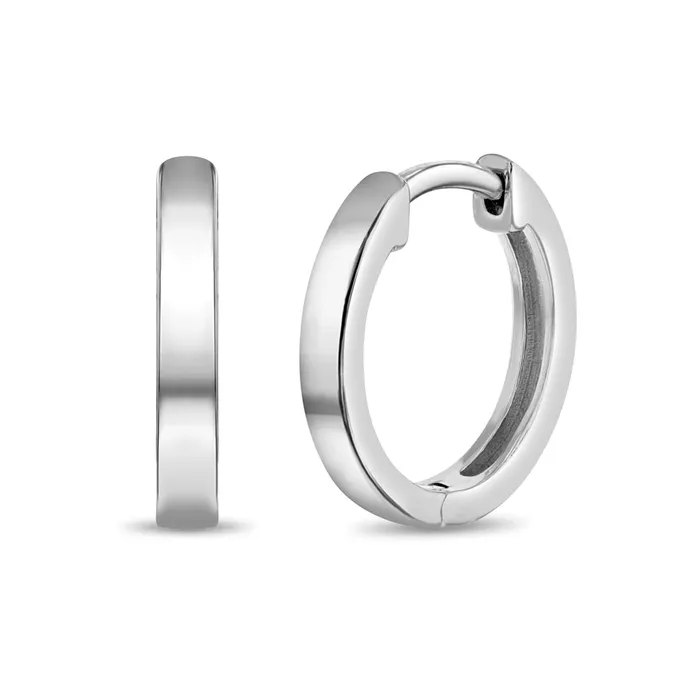 Kids Hoop Earrings Earrings Classic 2mm Polished 711mm Baby Toddler Kids Earrings HoopHuggie Sterling Silver