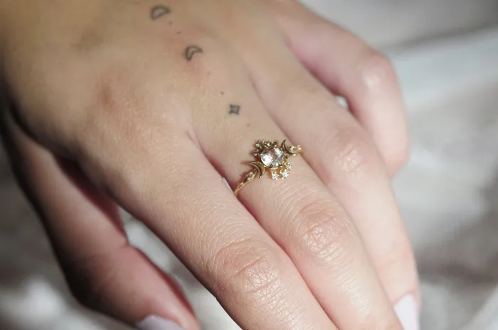Morganite Wandering Star Ring Sofia Zakia Rings