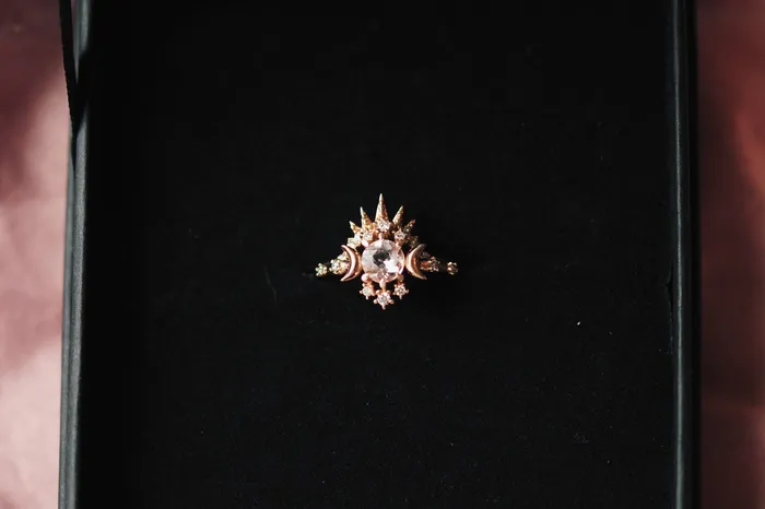 Morganite Wandering Star Ring Sofia Zakia Rings