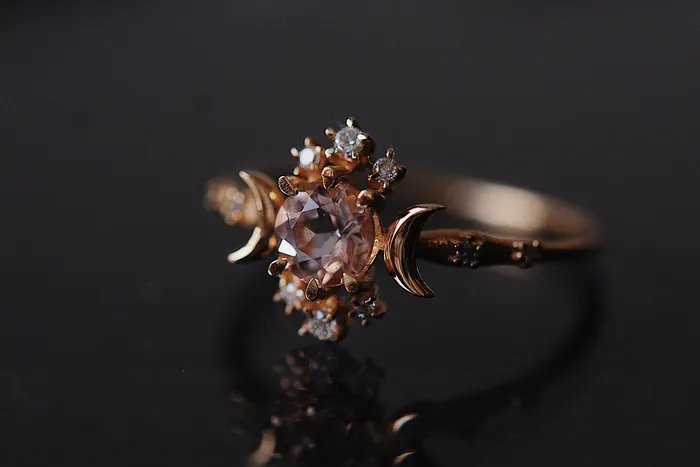 Morganite Wandering Star Ring Sofia Zakia Rings