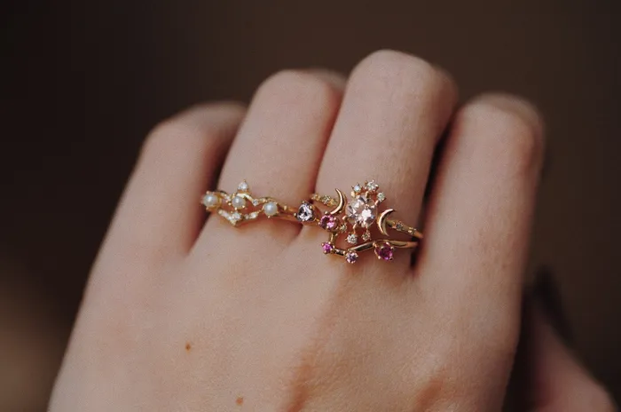 Morganite Wandering Star Ring Sofia Zakia Rings