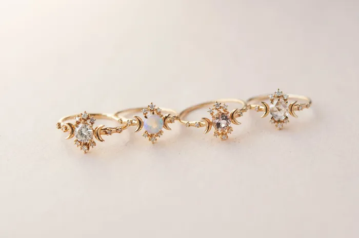 Morganite Wandering Star Ring Sofia Zakia Rings