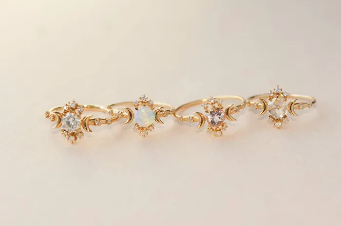 Morganite Wandering Star Ring Sofia Zakia Rings