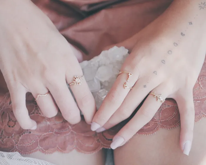 Morganite Wandering Star Ring Sofia Zakia Rings