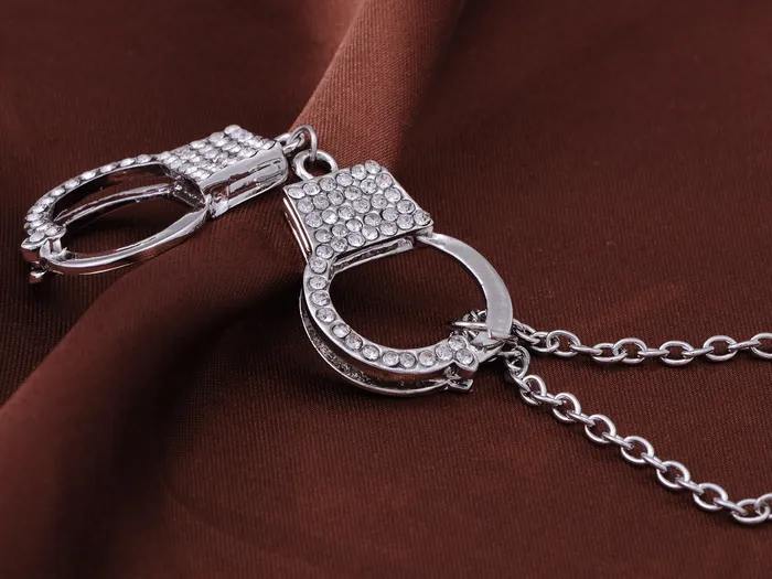 Necklaces Alilang Sexy Poe Cop Handcuff Pendant Necklace Necklaces Alilang Sexy Poe Cop Handcuff Pendant Necklace