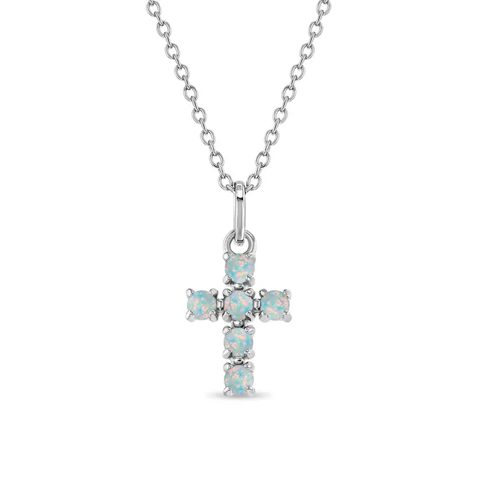 Necklaces Kids Necklaces Pendants Opal Cross Kids Childrens Girls PendantNecklace Sterling Silver Necklaces Kids Necklaces Pendants Opal Cross Kids Childrens Girls PendantNecklace Sterling Silver