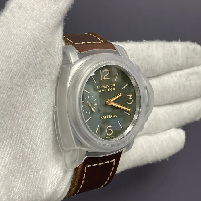 Panerai Luminor 44mm Green Dial Watch Ref PAM00911 Happy Jewelers Watches Panerai Luminor 44mm Green Dial Watch Ref PAM00911 Happy Jewelers Watches