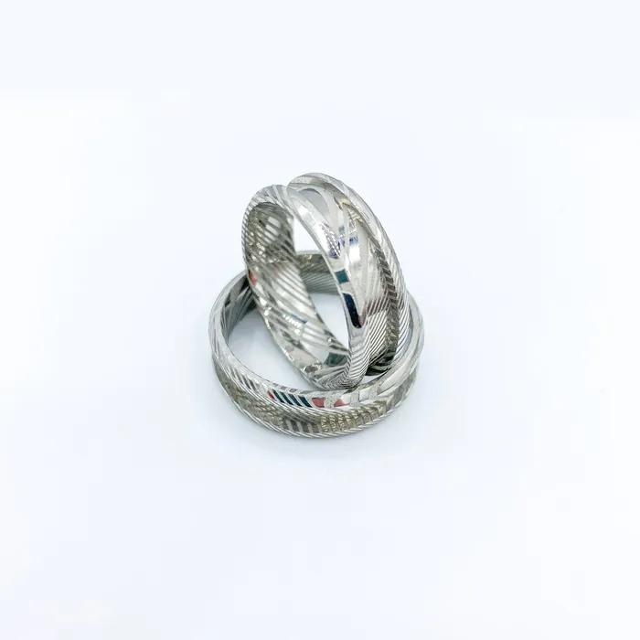 Patrick Adair Supplies Damascus Steel Ring Blank Rings