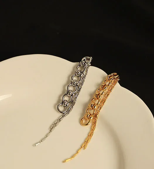 Refined by AnnaKaci Earrings Chain Tassels Dangle Earrings