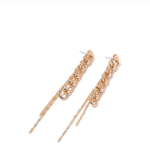 Refined by AnnaKaci Earrings Chain Tassels Dangle Earrings