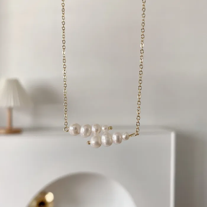 Refined by AnnaKaci Necklaces Layered Pearls Necklace Refined by AnnaKaci Necklaces Layered Pearls Necklace