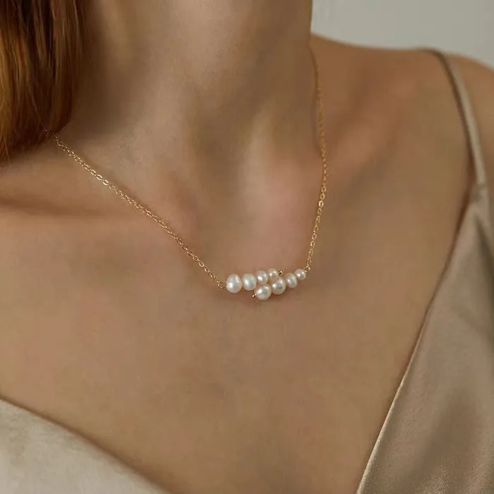 Refined by AnnaKaci Necklaces Layered Pearls Necklace Refined by AnnaKaci Necklaces Layered Pearls Necklace