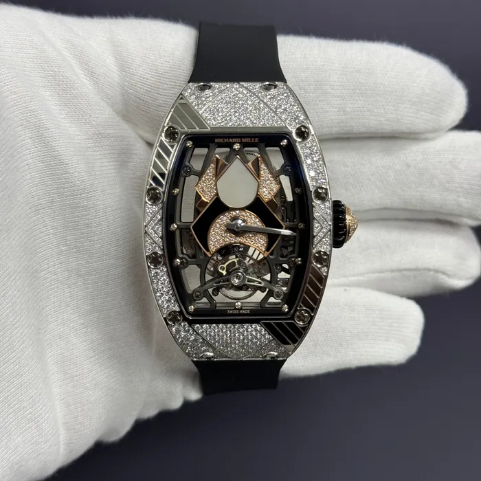 Richard Mille RM7101 Factory Set White Gold Skeleton Dial Watch Ref RM7101 Happy Jewelers Watches Richard Mille RM7101 Factory Set White Gold Skeleton Dial Watch Ref RM7101 Happy Jewelers Watches