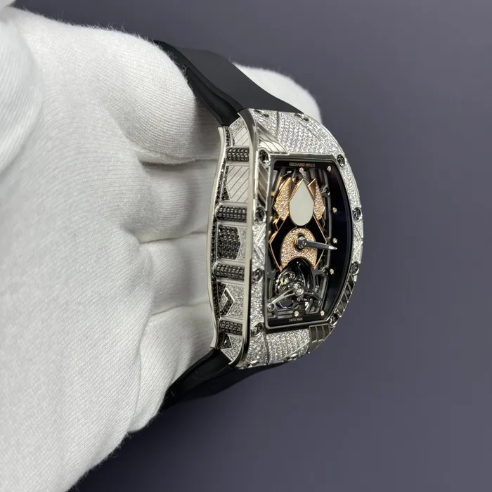 Richard Mille RM7101 Factory Set White Gold Skeleton Dial Watch Ref RM7101 Happy Jewelers Watches Richard Mille RM7101 Factory Set White Gold Skeleton Dial Watch Ref RM7101 Happy Jewelers Watches