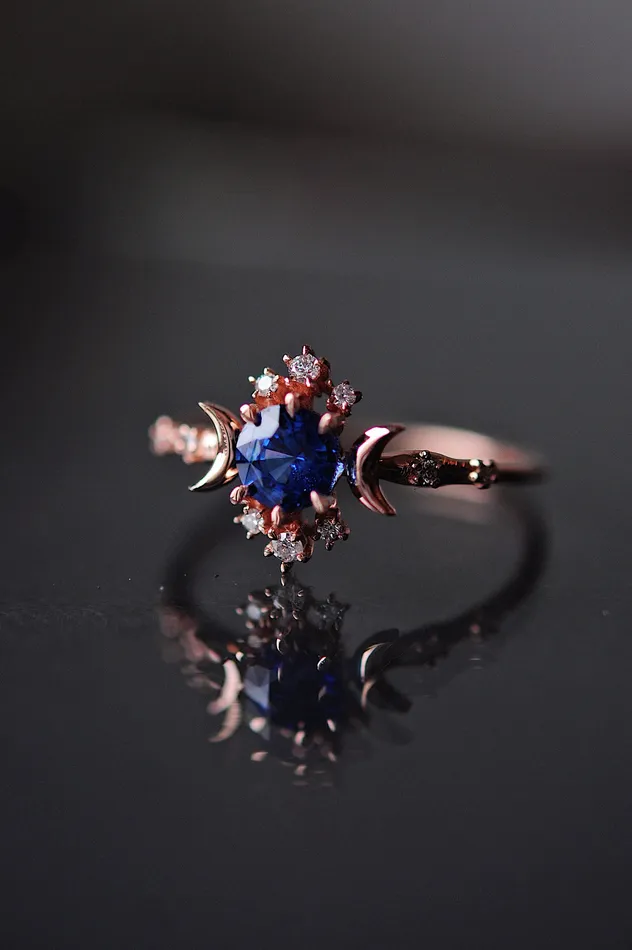 Sofia Zakia Rings Sapphire Wandering Star Ring