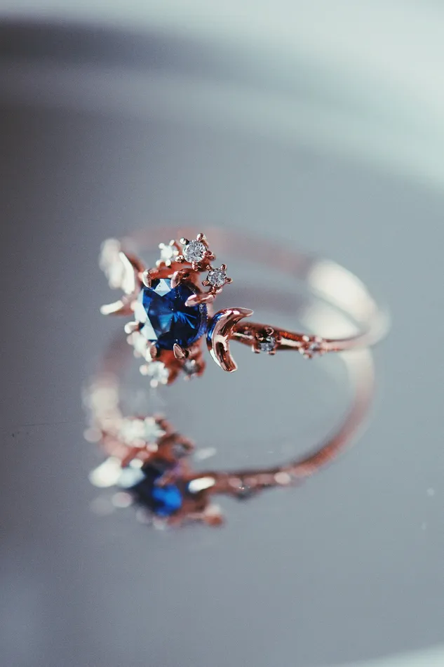 Sofia Zakia Rings Sapphire Wandering Star Ring