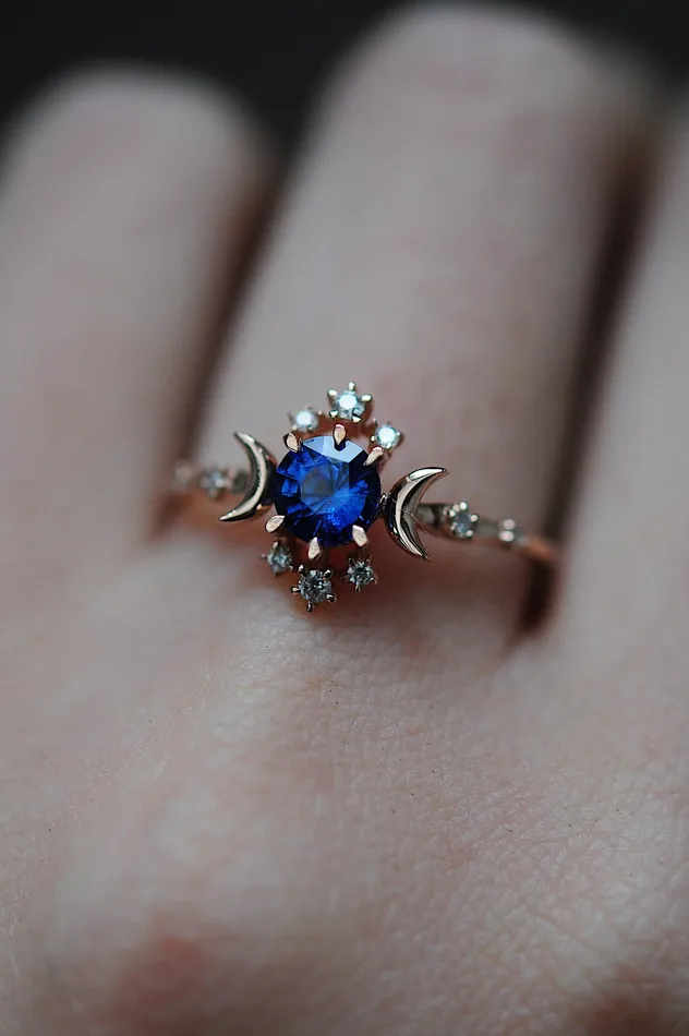Sofia Zakia Rings Sapphire Wandering Star Ring