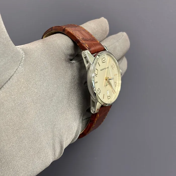 Watches Happy Jewelers Montblanc Time Walker 39mm White Dial Watch Ref 7210 Watches Happy Jewelers Montblanc Time Walker 39mm White Dial Watch Ref 7210