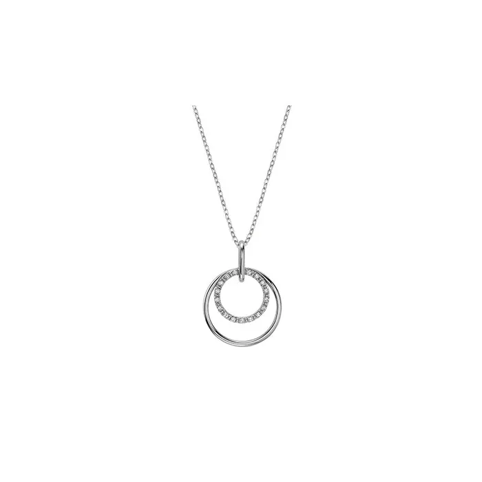 10kt Gold Double Mini Circles Necklace Classic Creations Necklaces