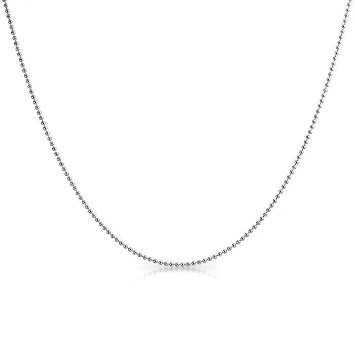 150 Gauge Sterling Silver Bead Ball Chain Necklace for Men NickelFree Italy Made BlingJewelry Wholesale Necklaces 150 Gauge Sterling Silver Bead Ball Chain Necklace for Men NickelFree Italy Made BlingJewelry Wholesale Necklaces