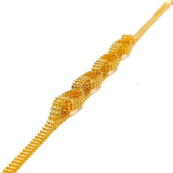 Andaaz Jewelers Bracelets Jazzy Ethereal 22K Gold Bracelet