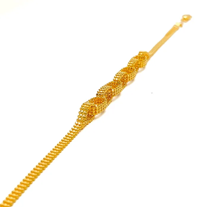 Andaaz Jewelers Bracelets Jazzy Ethereal 22K Gold Bracelet