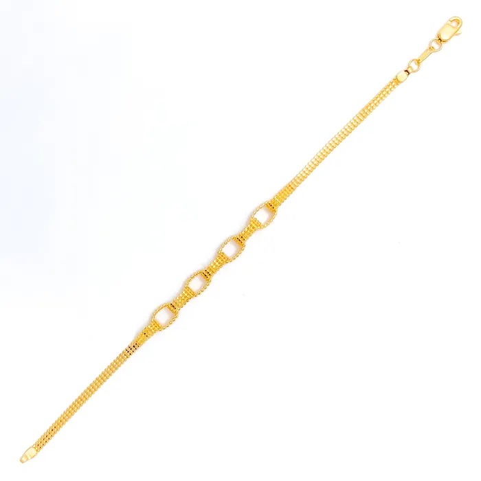 Andaaz Jewelers Bracelets Jazzy Ethereal 22K Gold Bracelet