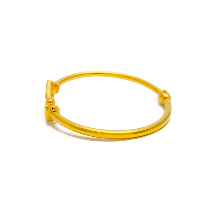 Andaaz Jewelers Colorful Stately 21k Gold Bangle Bracelet Bracelets