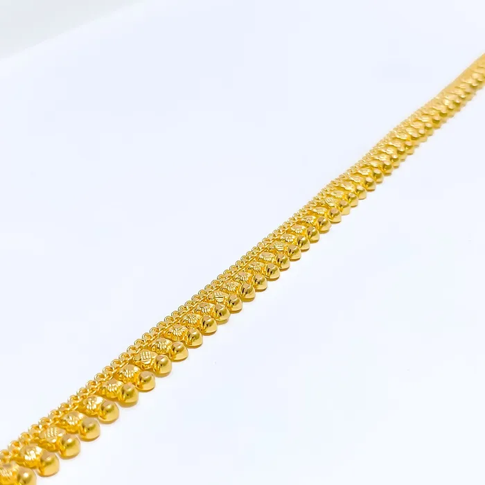 Andaaz Jewelers Detailed Classic Posh 22k Gold Anklet PreStyled Sets