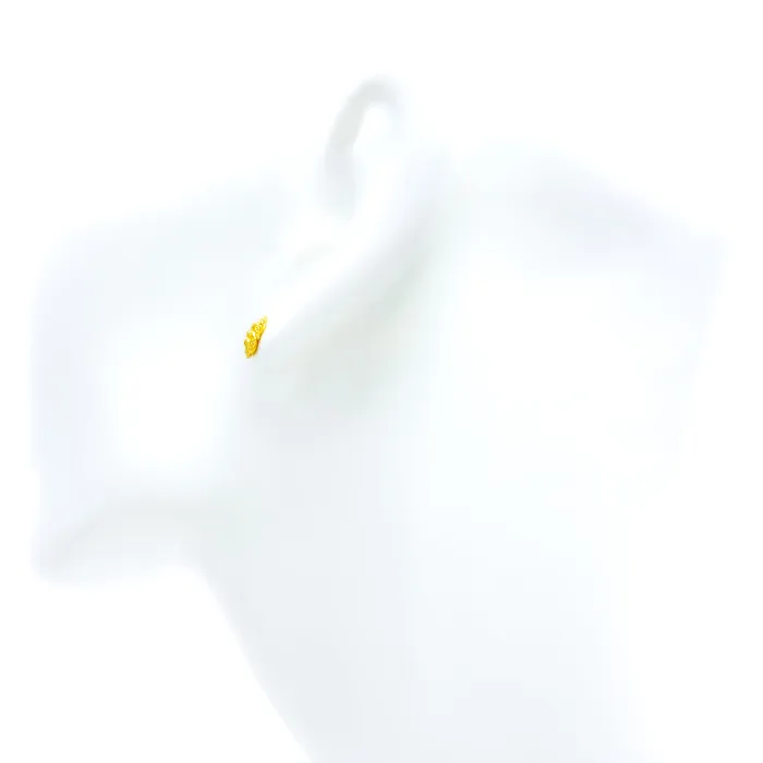 Andaaz Jewelers Earrings Graceful Engraved 22k Gold Baby Earrings