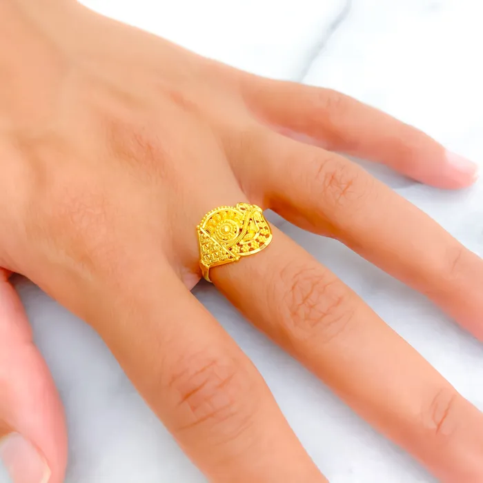 Andaaz Jewelers Rings Artistic Fancy 22K Gold Ring